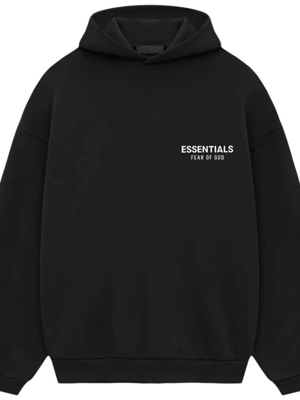 Brand New Fear of God Essentials SS22 Hoodie Heather Grey Small Chest Logo Unis